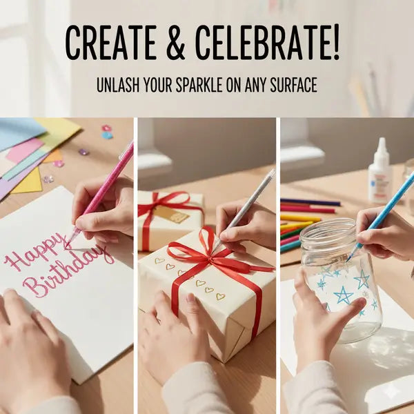 🎁 Glitter Gel Pen Set